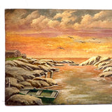 Completely Luminous c. 1920s-30s Oil on Wood Panel,  F. Norton Genser