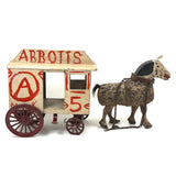 Dappled Horse and Abbots Milk Wagon, Wonderful Old Pennsylvania Folk Art Construction