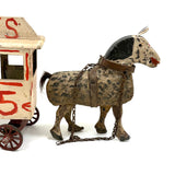 Dappled Horse and Abbots Milk Wagon, Wonderful Old Pennsylvania Folk Art Construction
