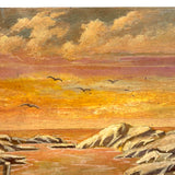Completely Luminous c. 1920s-30s Oil on Wood Panel,  F. Norton Genser