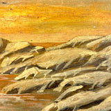 Completely Luminous c. 1920s-30s Oil on Wood Panel,  F. Norton Genser