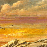 Completely Luminous c. 1920s-30s Oil on Wood Panel,  F. Norton Genser