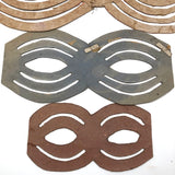 Another Lovely Lot of Old Hand-cut Cut Quilting Patterns, with Good Mends