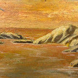 Completely Luminous c. 1920s-30s Oil on Wood Panel,  F. Norton Genser