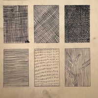 Slow Line Strokes, Satisfying (and a bit Raymond Pettibon-esque) Ink on Board Drawing
