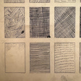 Slow Line Strokes, Satisfying (and a bit Raymond Pettibon-esque) Ink on Board Drawing