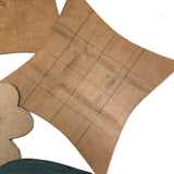 Another Lovely Lot of Old Hand-cut Cut Quilting Patterns, with Good Mends