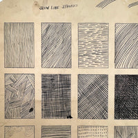Slow Line Strokes, Satisfying (and a bit Raymond Pettibon-esque) Ink on Board Drawing