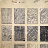 Slow Line Strokes, Satisfying (and a bit Raymond Pettibon-esque) Ink on Board Drawing