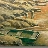 Completely Luminous c. 1920s-30s Oil on Wood Panel,  F. Norton Genser