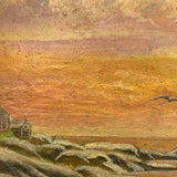 Completely Luminous c. 1920s-30s Oil on Wood Panel,  F. Norton Genser