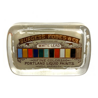 Burgess, Fobes & Co. Portland, Liquid Paint Antique Advertising Paperweight, c. 1890s
