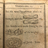 Super Rare c. 1796 Hieroglyphic Bible for the Amusement & Instruction of Children (some losses)