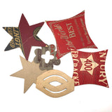 Another Lovely Lot of Old Hand-cut Cut Quilting Patterns, with Good Mends