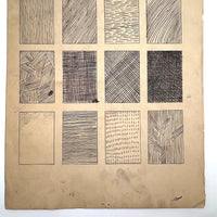 Slow Line Strokes, Satisfying (and a bit Raymond Pettibon-esque) Ink on Board Drawing