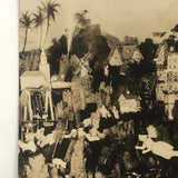 Man with His Folk Art Wonderland, Old Snapshot