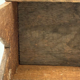 19th Century Primitive Pine Stool with Wonderful Pieced and Appliquéd Woolen Cover