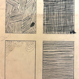 Slow Line Strokes, Satisfying (and a bit Raymond Pettibon-esque) Ink on Board Drawing