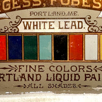 Burgess, Fobes & Co. Portland, Liquid Paint Antique Advertising Paperweight, c. 1890s