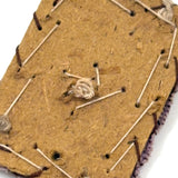 Heart, Bible, Flower, Three Hand-sewn Devotional "Breverl" with Wire, Metallic Thread and Beaded Decoration