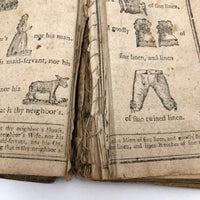Super Rare c. 1796 Hieroglyphic Bible for the Amusement & Instruction of Children (some losses)