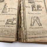 Super Rare c. 1796 Hieroglyphic Bible for the Amusement & Instruction of Children (some losses)