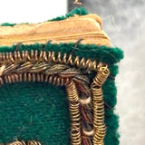 Heart, Bible, Flower, Three Hand-sewn Devotional "Breverl" with Wire, Metallic Thread and Beaded Decoration