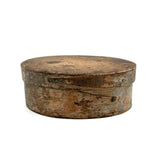 19th Century Finger Lapped Oval Pantry Box with Remnants of Original Paint, Rich Patina