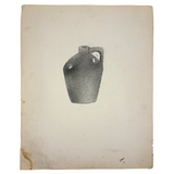 C. 1930s-40s Spatter Painted Jug on Board