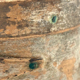 19th Century Finger Lapped Oval Pantry Box with Remnants of Original Paint, Rich Patina
