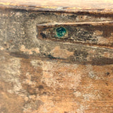 19th Century Finger Lapped Oval Pantry Box with Remnants of Original Paint, Rich Patina