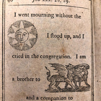 Super Rare c. 1796 Hieroglyphic Bible for the Amusement & Instruction of Children (some losses)