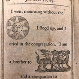 Super Rare c. 1796 Hieroglyphic Bible for the Amusement & Instruction of Children (some losses)