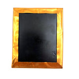 Tall, Intense Looking Man with Spindle Back Side Chair, 1850s-60s Tintype Under Glass in Foil Wrap