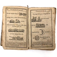 Super Rare c. 1796 Hieroglyphic Bible for the Amusement & Instruction of Children (some losses)
