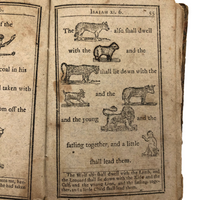 Super Rare c. 1796 Hieroglyphic Bible for the Amusement & Instruction of Children (some losses)