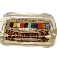 Burgess, Fobes & Co. Portland, Liquid Paint Antique Advertising Paperweight, c. 1890s