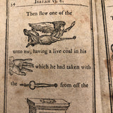 Super Rare c. 1796 Hieroglyphic Bible for the Amusement & Instruction of Children (some losses)