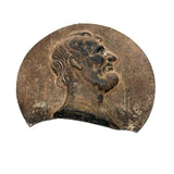 Honest Abe in Profile, 19th Century Cast Iron Lincoln Relief