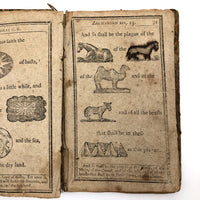 Super Rare c. 1796 Hieroglyphic Bible for the Amusement & Instruction of Children (some losses)