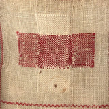Louise Meyer’s 1884 Red and White Darning Sampler on Linen