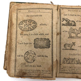 Super Rare c. 1796 Hieroglyphic Bible for the Amusement & Instruction of Children (some losses)