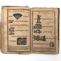Super Rare c. 1796 Hieroglyphic Bible for the Amusement & Instruction of Children (some losses)