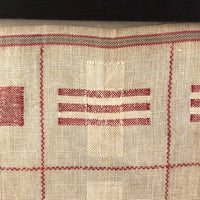Louise Meyer’s 1884 Red and White Darning Sampler on Linen