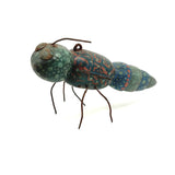 C. 1940s Folk Art Insect Ice Fishing Lure In Brilliant Polychrome (Appendage Losses)
