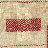 Louise Meyer’s 1884 Red and White Darning Sampler on Linen