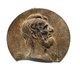Honest Abe in Profile, 19th Century Cast Iron Lincoln Relief