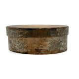 19th Century Finger Lapped Oval Pantry Box with Remnants of Original Paint, Rich Patina