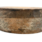 19th Century Finger Lapped Oval Pantry Box with Remnants of Original Paint, Rich Patina