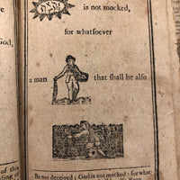 Super Rare c. 1796 Hieroglyphic Bible for the Amusement & Instruction of Children (some losses)